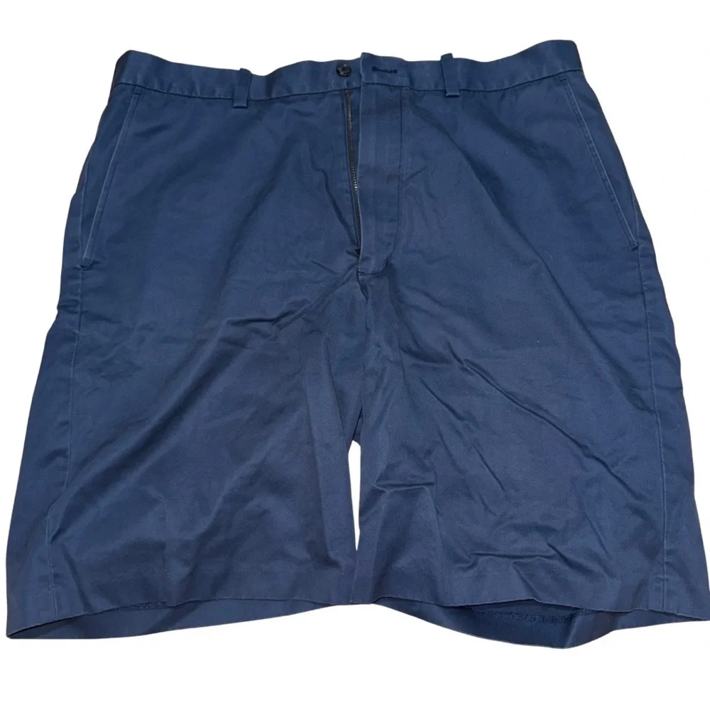 John W. Nordstrom Deep Blue Flat Front Shorts